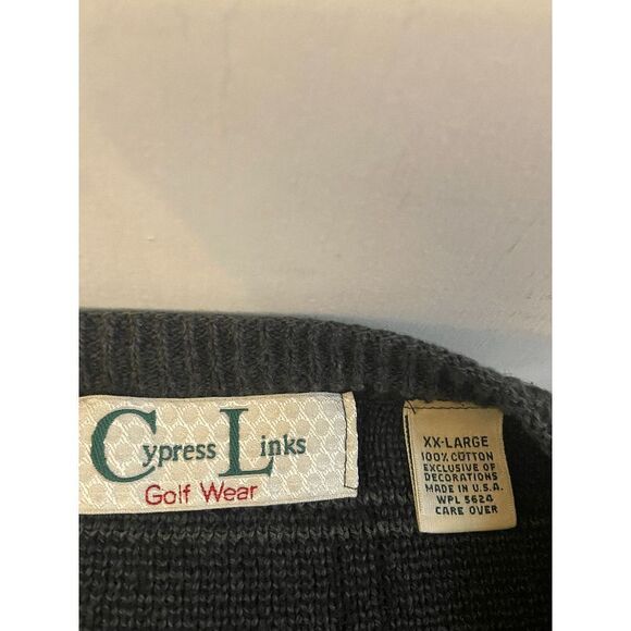 Cypress Links Golf Wear Company Mens XXL Gray Checkered USA - Picture 5 of 8